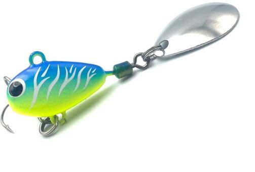 Тэйл-спиннер UF STUDIO Harricane 28гр 35мм #Ice Tiger Тэйл-спиннер UF STUDIO Harricane 28гр 35мм #Ice Tiger