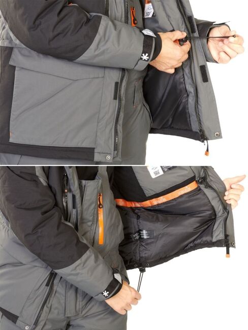 Костюм зимний NORFIN Discovery 2 серо-чёрный р.XXL Костюм зимний NORFIN Discovery 2 серо-чёрный р.XXL