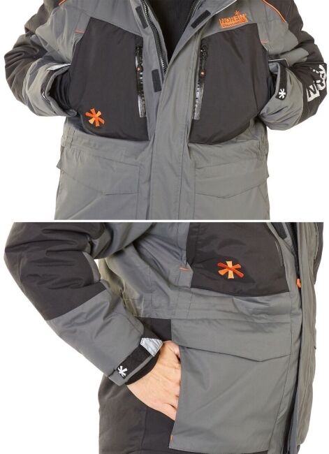 Костюм зимний NORFIN Discovery 2 серо-чёрный р.XXL Костюм зимний NORFIN Discovery 2 серо-чёрный р.XXL