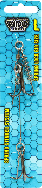 Оснастка стингер со спиралью VIDO CRAFT Spring Lock Big Size размер:L Оснастка стингер со спиралью VIDO CRAFT Spring Lock Big Size размер:L