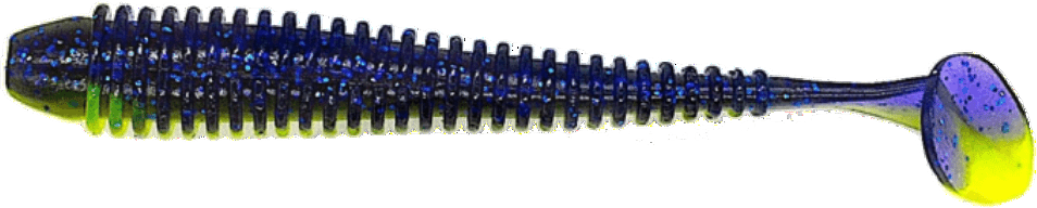 Виброхвост GROWS CULTURE Swing Impact 5.0" PAL#14 Chartreuse/Blue FLK 12см 5шт/уп Виброхвост GROWS CULTURE Swing Impact 5.0" PAL#14 Chartreuse/Blue FLK 12см 5шт/уп