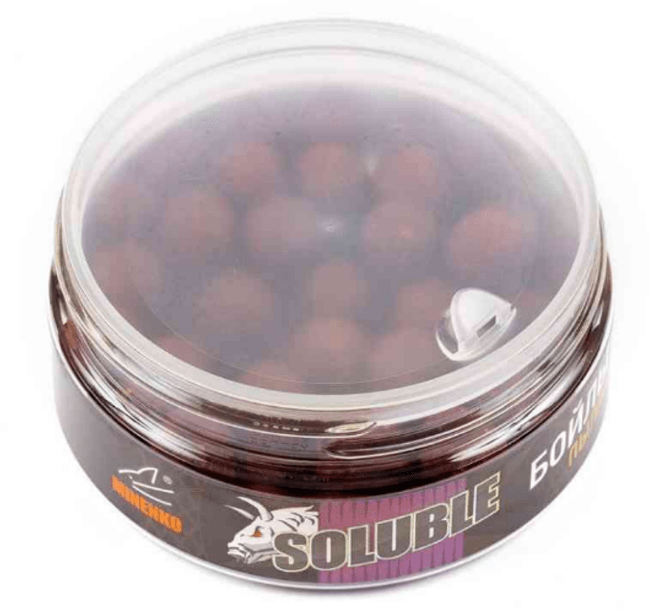 Насадочные бойлы пылящие MINENKO Squidberry (кальмар/ягоды) Ø14мм 120гр/бан.