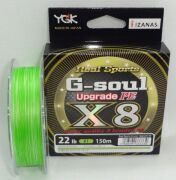 Плетёный шнур YGK G-soul Upgrade PE X8 200м #1.5/0.205мм 30lb/13.5кг флуор-желтый Плетёный шнур YGK G-soul Upgrade PE X8 200м #1.5/0.205мм 30lb/13.5кг флуор-желтый