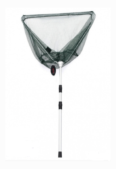 Подсачек треугольный складной MIFINE капрон, рукоятка телескоп CD 600