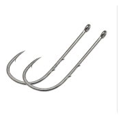 Крючок OWNER 56537-04 Worm BH-Round колечко черный с насечками 9шт/уп