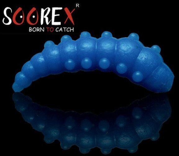 Силиконовая приманка SOOREX PRO Major 42мм 1.9гр Сыр #127 Синий/Blue 6шт/уп