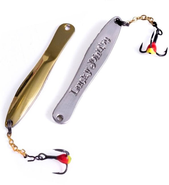 Блесна вертикальная зимняя Lucky John WALLE с цепочкой и тройником 50мм GS блистер Блесна вертикальная зимняя Lucky John WALLE с цепочкой и тройником 50мм GS блистер