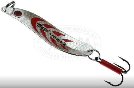Блесна колеблющаяся MEPPS Syclops AG/Rouge (серебро/красн) №2 17гр Блесна колеблющаяся MEPPS Syclops AG/Rouge (серебро/красн) №2 17гр