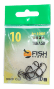 Крючок FISH SEASON Tanago-Ring №10 колечко черный 10шт/уп 10003-10F Крючок FISH SEASON Tanago-Ring №10 колечко черный 10шт/уп 10003-10F