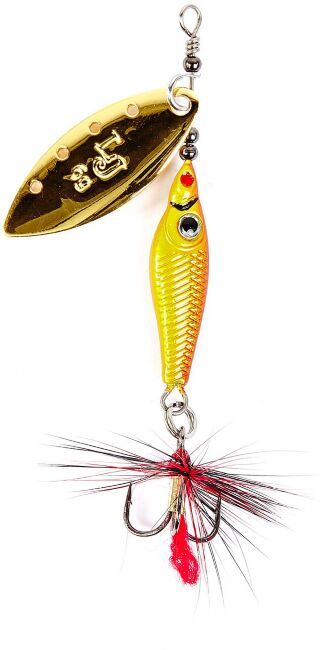 Блесна вращающаяся LUCKY JOHN Trian Blade Long 9.0гр #001 LJTBL9-001