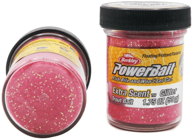 Паста форелевая Berkley Powerbait Extra Scent Glitter Trout Bait (50г) Pink 1004939
