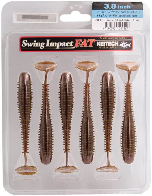 Виброхвост KEITECH Swing Impact FAT 3.8" PAL#07 Motor Oil Red Flake 9.7см 8.5гр 6шт/уп Виброхвост KEITECH Swing Impact FAT 3.8" PAL#07 Motor Oil Red Flake 9.7см 8.5гр 6шт/уп