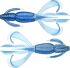 Силиконовая приманка KEITECH Crazy Flapper 2.8" #301 Sapphire Blue 7.0см 8шт/уп