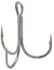 Крючок тройной DECOY Y-F33F Treble #5 тёмно-серый никель 6шт/уп (407660)