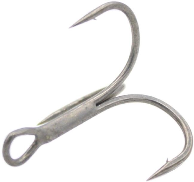 Крючок тройной DECOY Y-F33F Treble #5 тёмно-серый никель 6шт/уп (407660)