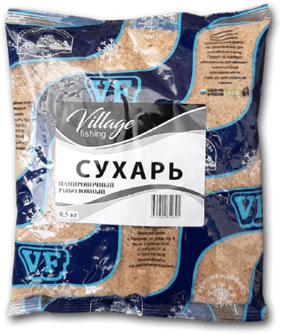 Прикормка VILLAGE FISHING КОМПОНЕНТ Сухарь панировочный рыболовный 0,5кг Прикормка VILLAGE FISHING КОМПОНЕНТ Сухарь панировочный рыболовный 0,5кг
