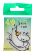 Крючок офсетный FISH SEASON Worm №4/0 черный 5шт/уп 2312-0024F Крючок офсетный FISH SEASON Worm №4/0 черный 5шт/уп 2312-0024F
