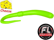 Силиконовая приманка FRESH LURES FlipWorm 3.1”/77мм Сыр #101 10шт/уп