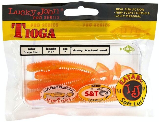 Виброхвост LUCKY JOHN Pro Series Tioga 2.9" 74мм #T26 7шт/уп 140103-T26