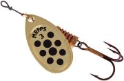 Блесна вращающаяся MEPPS Aglia Decore OR/NR (золото/черн) №4 9г