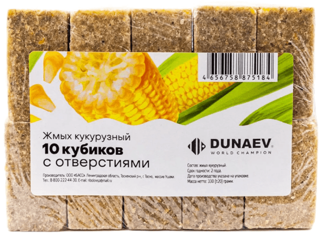 Жмых DUNAEV кукурузный 300гр 10шт/уп