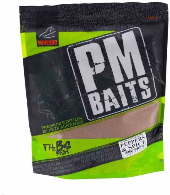 Прикормка MINENKO Method & Stick MIX Peppers & Spice (перец/специи) ZIP-lock 750гр