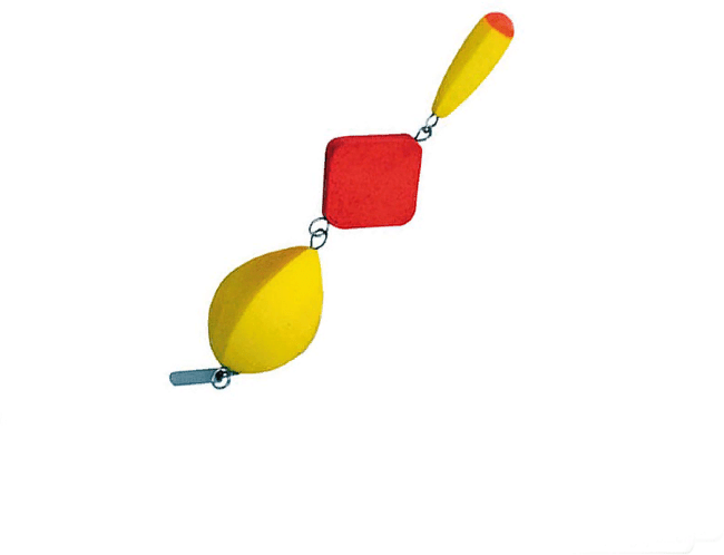 Поплавок зимний РОМБ №4 тройной точеный 100х17мм 6.0гр цвет в ассорт