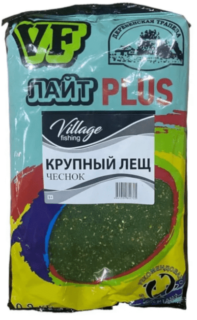 Прикормка VILLAGE FISHING Лайт PLUS Крупный лещ чеснок 0,9кг Прикормка VILLAGE FISHING Лайт PLUS Крупный лещ чеснок 0,9кг