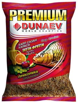 Прикормка DUNAEV Premium 1кг Карп-Сазан Тутти-Фрутти