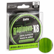 Плетёный шнур SUFIX Rapinova-X8 150 м PE 1.0/ 0.165мм 8.5кг ярко-зеленый