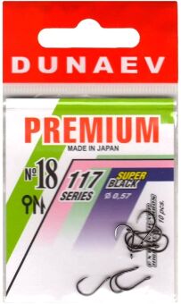 Крючок DUNAEV Premium 117 #18 Ø0.57мм 10шт/уп Крючок DUNAEV Premium 117 #18 Ø0.57мм 10шт/уп