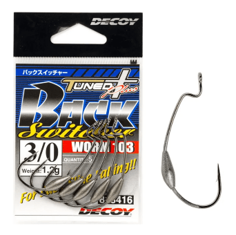Крючок офсетный DECOY Worm103 Back Switcher #3/0 подгруженный 1.2гр 5шт/уп Крючок офсетный DECOY Worm103 Back Switcher #3/0 подгруженный 1.2гр 5шт/уп