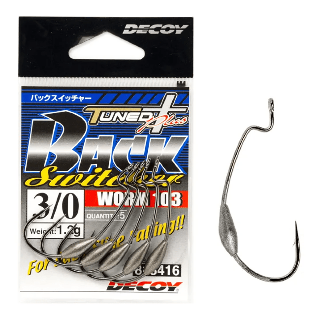 Крючок офсетный DECOY Worm103 Back Switcher #3/0 подгруженный 1.2гр 5шт/уп Крючок офсетный DECOY Worm103 Back Switcher #3/0 подгруженный 1.2гр 5шт/уп