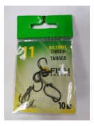 Крючок FISH SEASON Tanago-Ring №11 колечко черный 10шт/уп 10003-11F Крючок FISH SEASON Tanago-Ring №11 колечко черный 10шт/уп 10003-11F