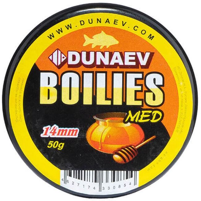 Бойлы DUNAEV Вареные 14мм Мед