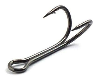 Крючок двойной SAIKYO KH-11045 №4 BN 1шт Крючок двойной SAIKYO KH-11045 №4 BN 1шт