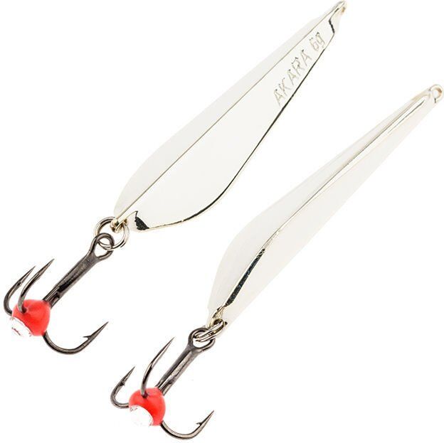Блесна зимняя AKARA Tournament Ice Maropedka 35мм 4гр #Sil/SIL