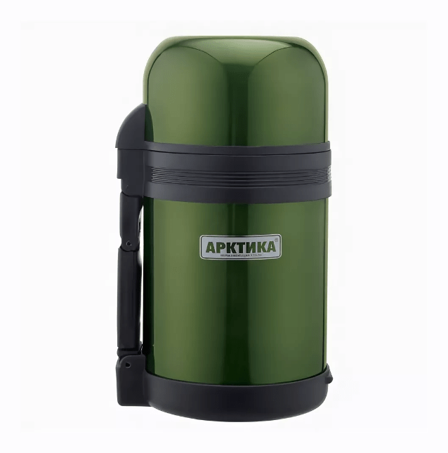 Термос АРКТИКА 202-1000 с широким горлом 1.0л болотный