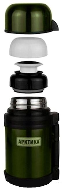 Термос АРКТИКА 202-1000 с широким горлом 1.0л болотный