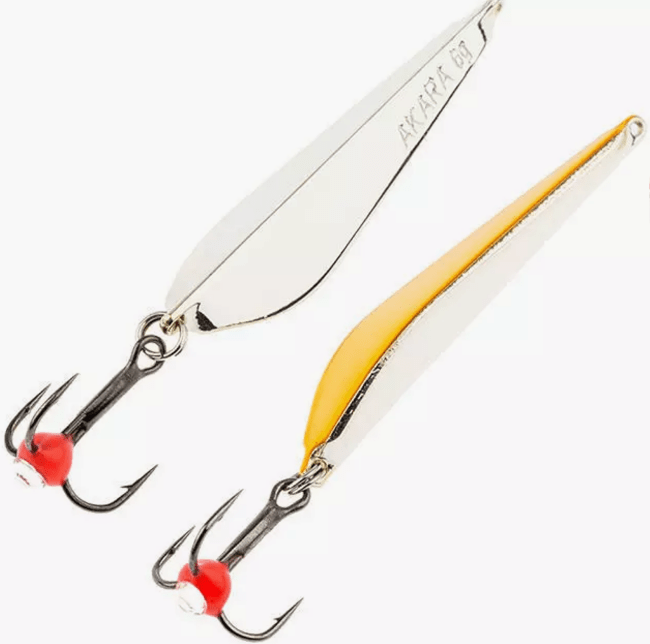Блесна зимняя AKARA Tournament Ice Maropedka 45мм 6гр #Sil/Go Блесна зимняя AKARA Tournament Ice Maropedka 45мм 6гр #Sil/Go