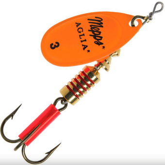 Блесна вращающаяся MEPPS Aglia Fluo Orange №3 6,5гр Блесна вращающаяся MEPPS Aglia Fluo Orange №3 6,5гр