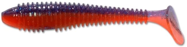 Виброхвост KEITECH Swing Impact FAT 3.3" PAL#09 Violet Fire 8.4см 5гр 7шт/уп