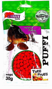 Воздушное тесто плавающее GRIZZLY BAITS Puffi Tutti-Frutti mini 30гр/уп Воздушное тесто плавающее GRIZZLY BAITS Puffi Tutti-Frutti mini 30гр/уп