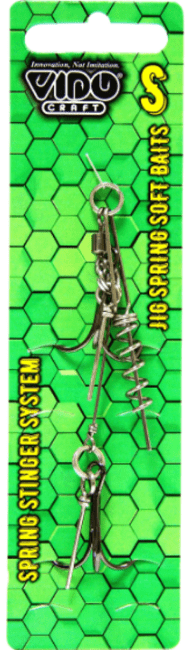 Оснастка стингер со спиралью VIDO CRAFT Jig Spring Soft Baits размер:S Оснастка стингер со спиралью VIDO CRAFT Jig Spring Soft Baits размер:S