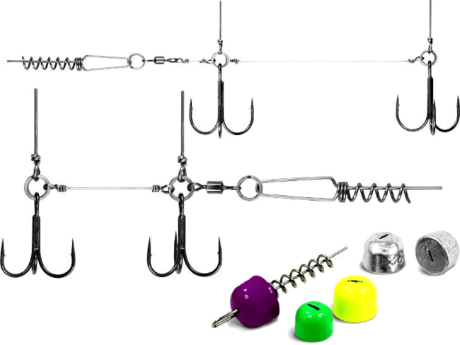 Оснастка стингер со спиралью VIDO CRAFT Jig Spring Soft Baits размер:S Оснастка стингер со спиралью VIDO CRAFT Jig Spring Soft Baits размер:S