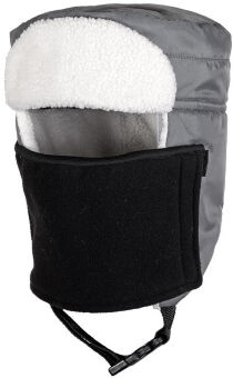 Шапка-ушанка ЧАЙКА Полюс зим тк:NylonOxford 210D Milky подкл:флис отделка:мех р:61-62