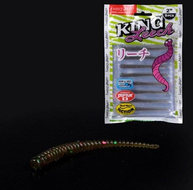 Слаг LUCKY JOHN  Pro Series King Leech 2.0" 5.08см #S21 9шт/уп 140152-S21