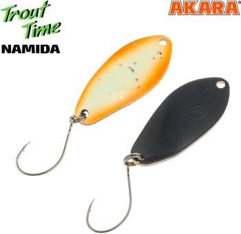 Блесна колеблющаяся AKARA Trout Time Namida 30мм 3.5гр #51P Glow