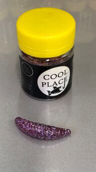 Силиконовая приманка COOL PLACE Maggot 40мм Сыр #3Ц Violet glitter 10шт/уп