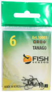 Крючок FISH SEASON 10003 TANAGO № 6 колечко черн.хром кован 10шт/уп Крючок FISH SEASON 10003 TANAGO № 6 колечко черн.хром кован 10шт/уп